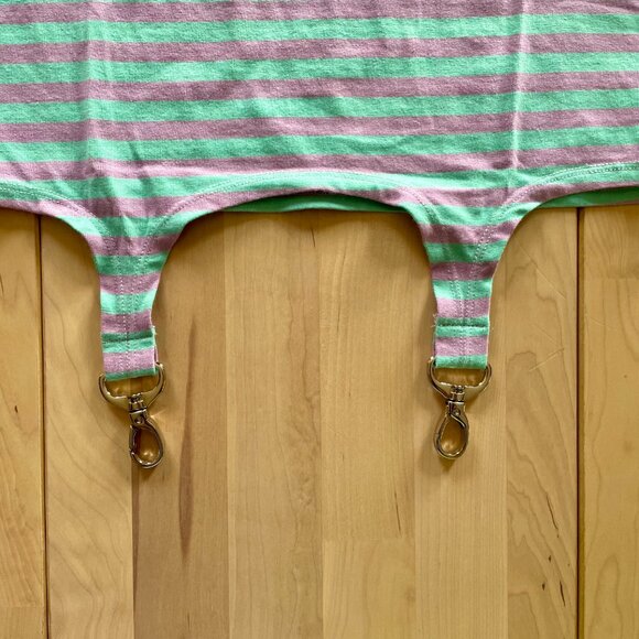 The Ragged Priest Women's Striped Blouse Top with Trigger Hooks size Medium - Picture 3 of 6